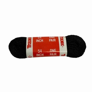 New In Package Vintage TRAX Shoelaces Black 54" One Pair 
