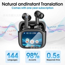 Cuffie Auricolari Bluetooth 6.0 Traduzione Simultanea, NE20 con schermo LED 