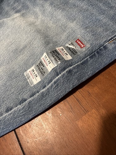 Pantalones de mezclilla Levis 559 para hombre calce relajado pierna recta 38 x 29 nuevos - Imagen 3 de 7