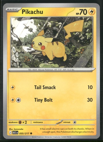 ME: Ascended Heroes #055/217 Pikachu - Picture 1 of 2