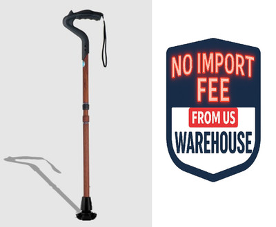 Ergoactives Ergocane 2G Wood Adjustable Walking Cane Ergonomic Mobility Aid.