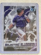 2026 Bowman ETHAN HOLLIDAY Chrome Electric Sluggers #ES-13 Colorado Rockies