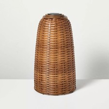 Woven Solar Lantern Tall - Hearth & Hand with...