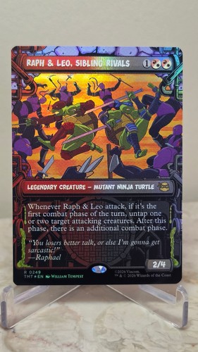 Raph & Leo, Sibling Rivals (Showcase) R TMNT Foil 249 NM