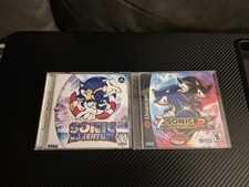 SEGA Sonic Adventure & Sonic Adventure 2 Dreamcast Games w/ Manuals