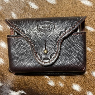Custom Tom Smith Leather Rifle 20 Rd Belt Cartridge Box Pouch Case