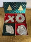 Wallace Sterling Silver Christmas Ornaments (4)