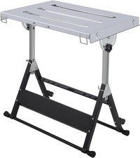 Portable Welding Table 76x51mm Adjustable Folding Workbench For Garage Workshop