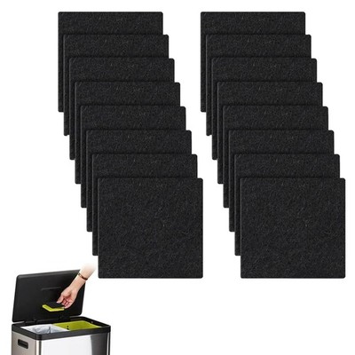 16-Pack Trash Can Odor Absorbing Filter Refills Compatible with EKO Black