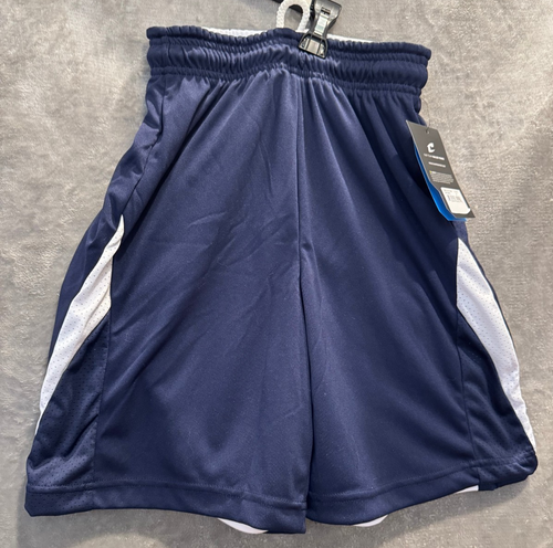 Neu mit Etikett Champro Jugend Größe M wendbare marineblaue weiße Sportshorts 10,5 Zoll W 17 Zoll L