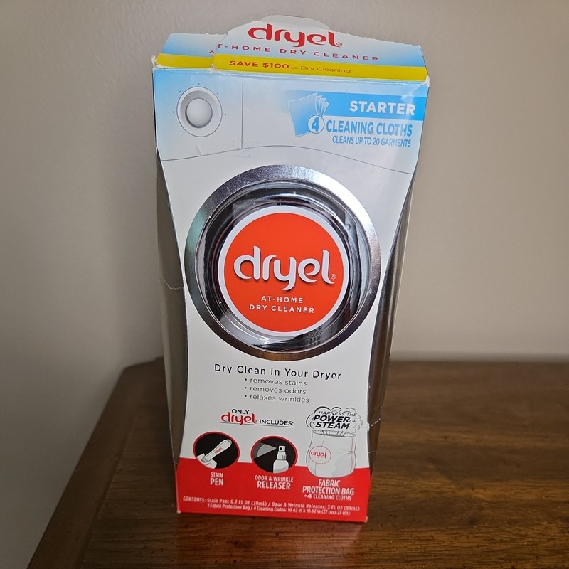 Dryel At-Home Dry Cleaner Starter Kit, Breezy Clean Scent, Up to 20 Garments 