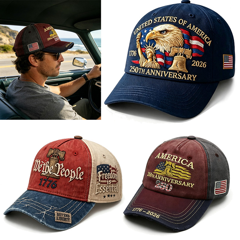 250th Baseball Cap United States Anniversary Hat Suitable for Multiple Occasion