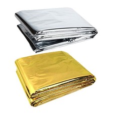 2pcs Emergency Thermal Blanket for Aid Kits Army Outdoors Hiking Camping