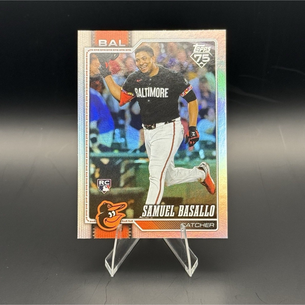 Samuel Basallo - 2026 Topps Series 1 Rainbow Holo Foil #104 Orioles (RC)