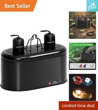 High-Efficiency 150W Reptile Lighting System - Dual Dome Cap for Various Species