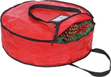 ProPik Christmas Wreath Storage Bag 36" - Garland Holiday Container with Tear Re
