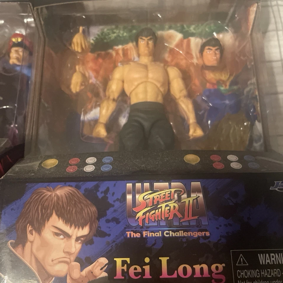 Lote (4) Juguetes Jada Street Fighter - Ryu, Fei Long, M.Bison y Chun-Li - PAQUETE Foto 3 de 4