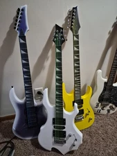 3 ibanez style Unmarked Amazon Kit Guitars