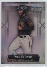 2022 Bowman Sterling Prospects Refractor 91/199 Jairo Pomares #BSP-65 1dl2