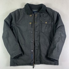 Roark Axeman Jacket Mens Large Black Faux Fur...