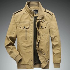 Men's Jacket 100 Cotton Trend Thin Spring and Autumn Jacket New Baseball Suit A