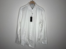 Ted Baker Mens White Slim Fit Button Down Shirt Size 17 NWT
