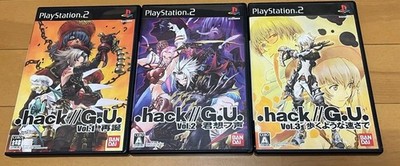 .hack G.U. Vol.1 2 3 Trilogy Set PS2 PlayStation 2 Japan Import NTSC-J Tested