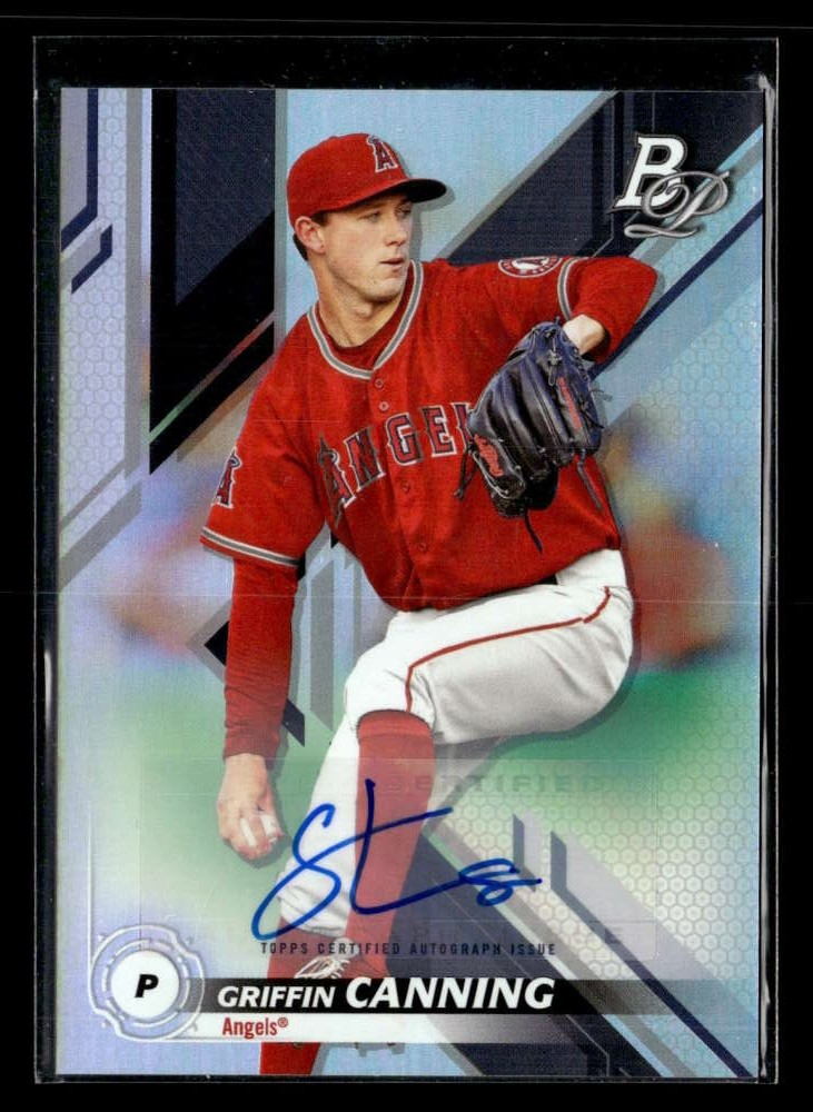 2019 Bowman Platinum Griffin Canning Prospects Auto Autograph #TOP-49 UX4080