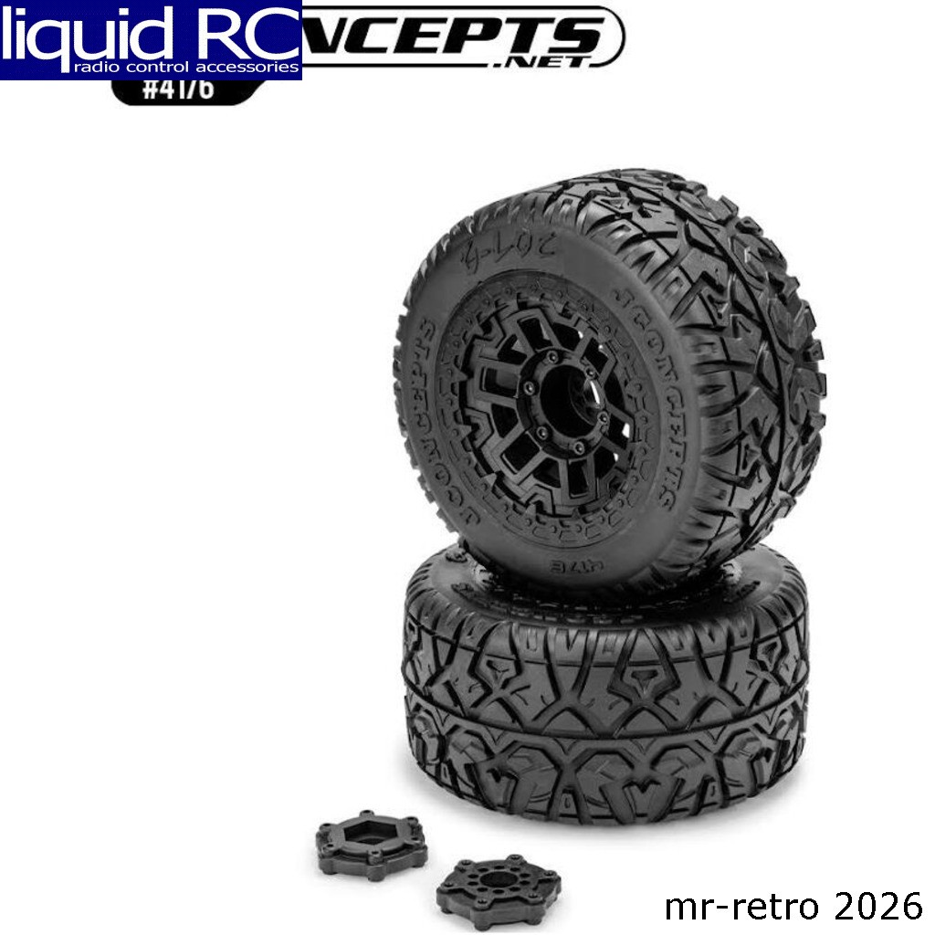 JConcepts 4176-39812 G-Locs Pre-Mounted Tires Fits - Maxx Kr