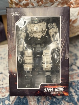 JOYTOY JT0425 Steel Bone Armour White 9'' Robot Model & Driver 1/25 Action Figure
