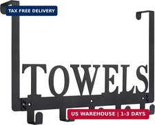 Over The Door Hooks, Towel Holder for Bathroom, Door Mount Towel Rack Towel Hook
