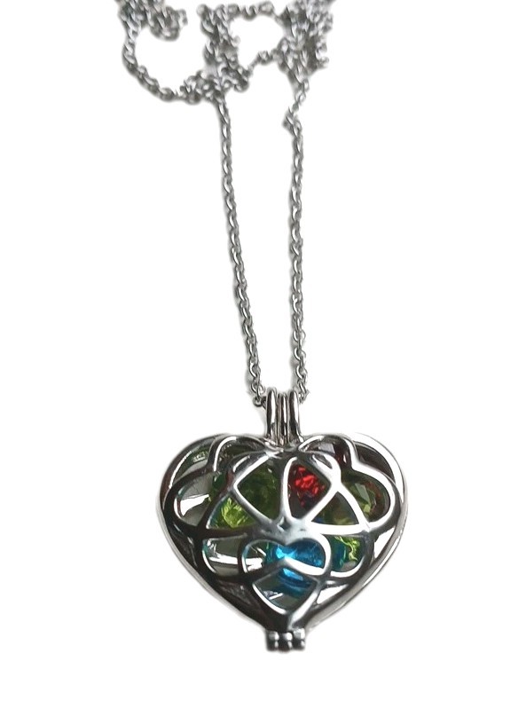 Personalized Interlocking Hearts with Birthstone … - image 7