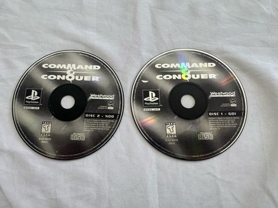 Command & Conquer 1997 Sony Playstation PS1 Video Game LOOSE DISC 1 &2