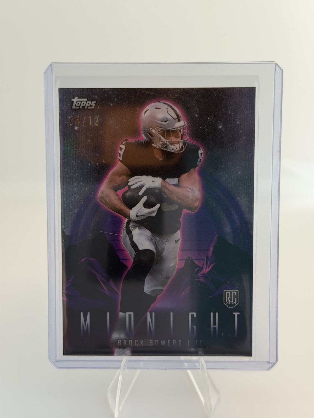 2024 Topps Midnight - Brock Bowers #49 Midnight SSP /12 (RC)