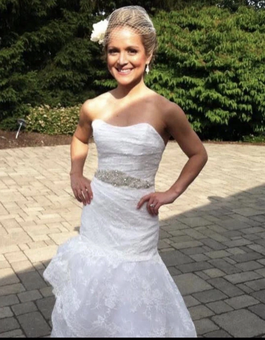 Lace Strapless Wedding Dresses Monique Lhuillier for sale | eBay Lace Strapless Wedding Dresses Monique Lhuillier for sale | eBay