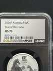 2026 Australia Year of the Horse 1/2 Oz Silver Coin NGC MS70 Lunar Series III — photo 6