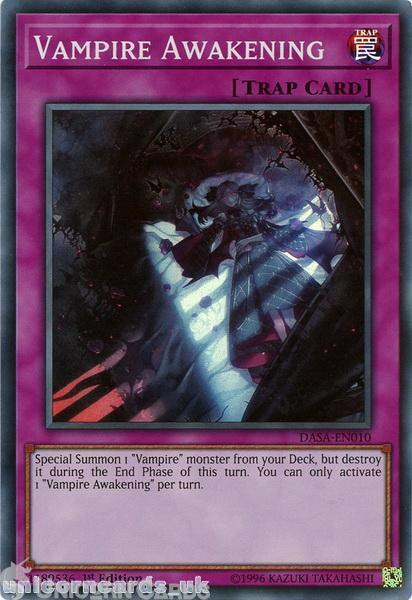 DASA-EN010 Vampire Awakening Super Rare 1st Edition Mint YuGiOh Card