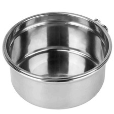 Stainless Steel Dog Bowl, Hanging Pet Food  Water Bowl with Clamp Holder, Detac