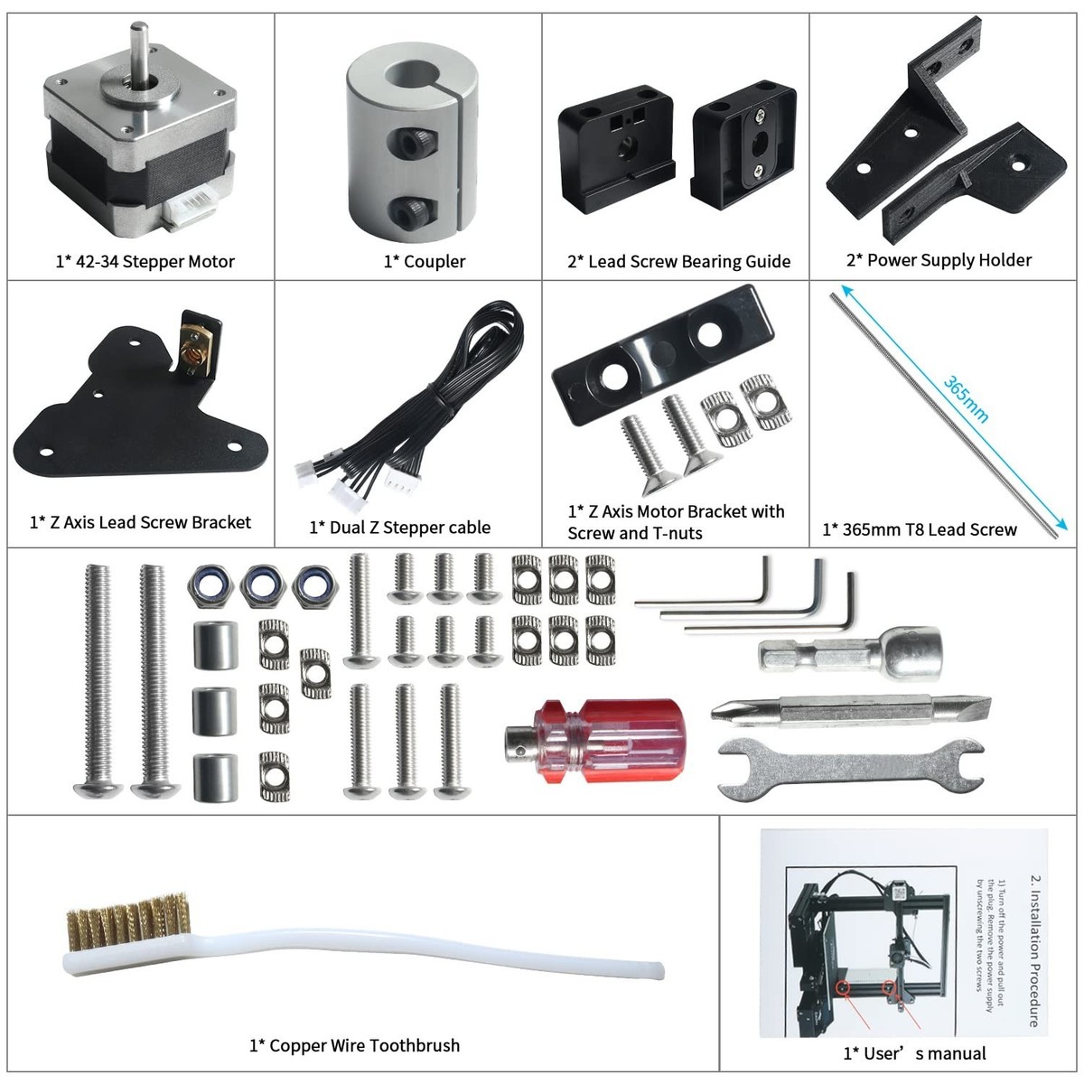 Ender 3 Dual Z Axis Upgrade Kits for Creality Ender 3, Ender 3 Pro