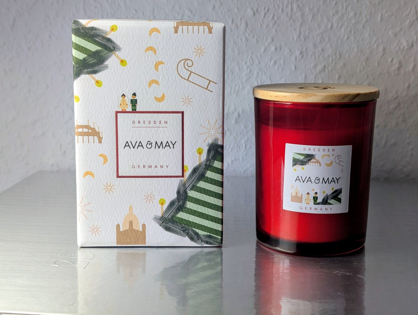 NEU * AVA&MAY* DRESDEN Duftkerze - 180 g * 40 Std.