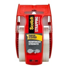 Scotch Reinforced Strength Shipping Strapping Tape 50-3M with Dispenser1.88x 360