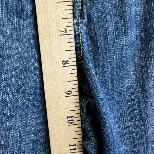 TOMMY HILFIGER Jeans Womens Size 10 Straight Crop Blue Slight Distress - Picture 6 of 15