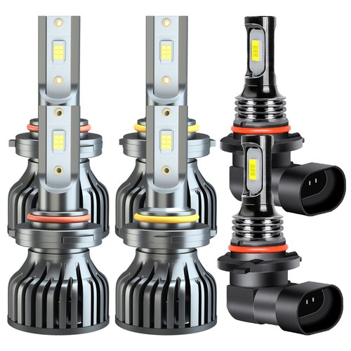 6x For Dodge Charger 2006 2007 2008 2009 LED Headlights Fog Light Bulbs 6000K F8 - Picture 2 of 13