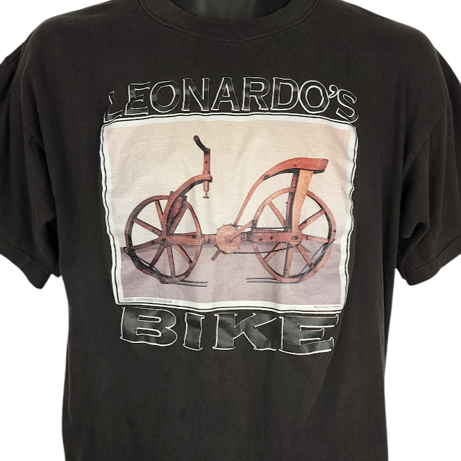 Vintage Leonardo Da Vinci Bike T Shirt Mens Size Medium 80s Vintage Leonardo Da Vinci Bike T Shirt Mens Size Medium 80s