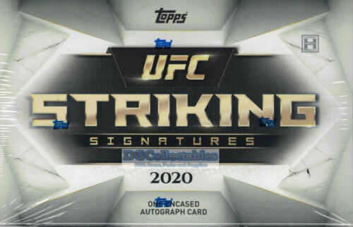 2020 TOPPS UFC STRIKING SIGNATURES FACTORY SEALED HOBBY BOX NEW MMA FASC IN HAND - Picture 1 of 6