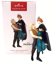 Hallmark 2022 Anna  Kristoff Frozen Keepsake Xmas Ornament NIB