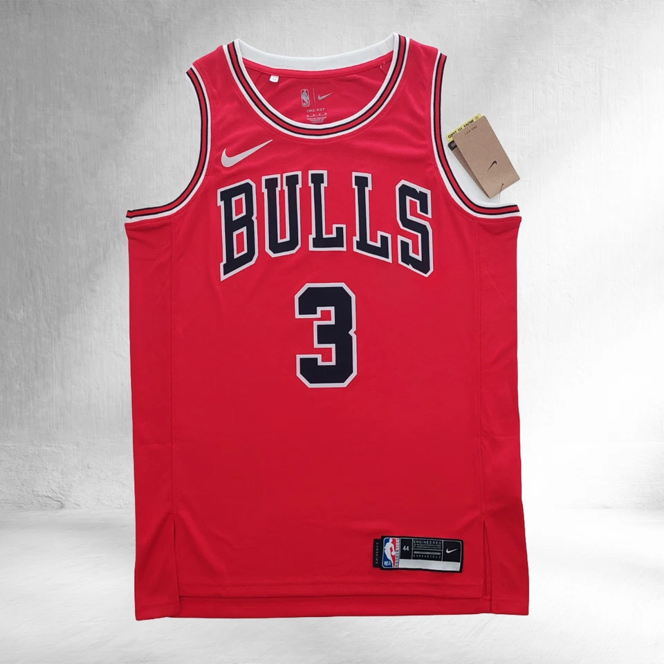 CHICAGO BULLS RED JERSEY Josh Giddey #3 Kids-Adult sizes - image 2 of 4