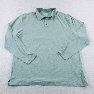 Coolibar Shirt Mens Extra Large XL Green Weekend Polo UPF 50 UV Protection