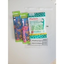 Kids Dental Hygiene Bundle Toothbrushes Flossers Travel Oral Care Lot