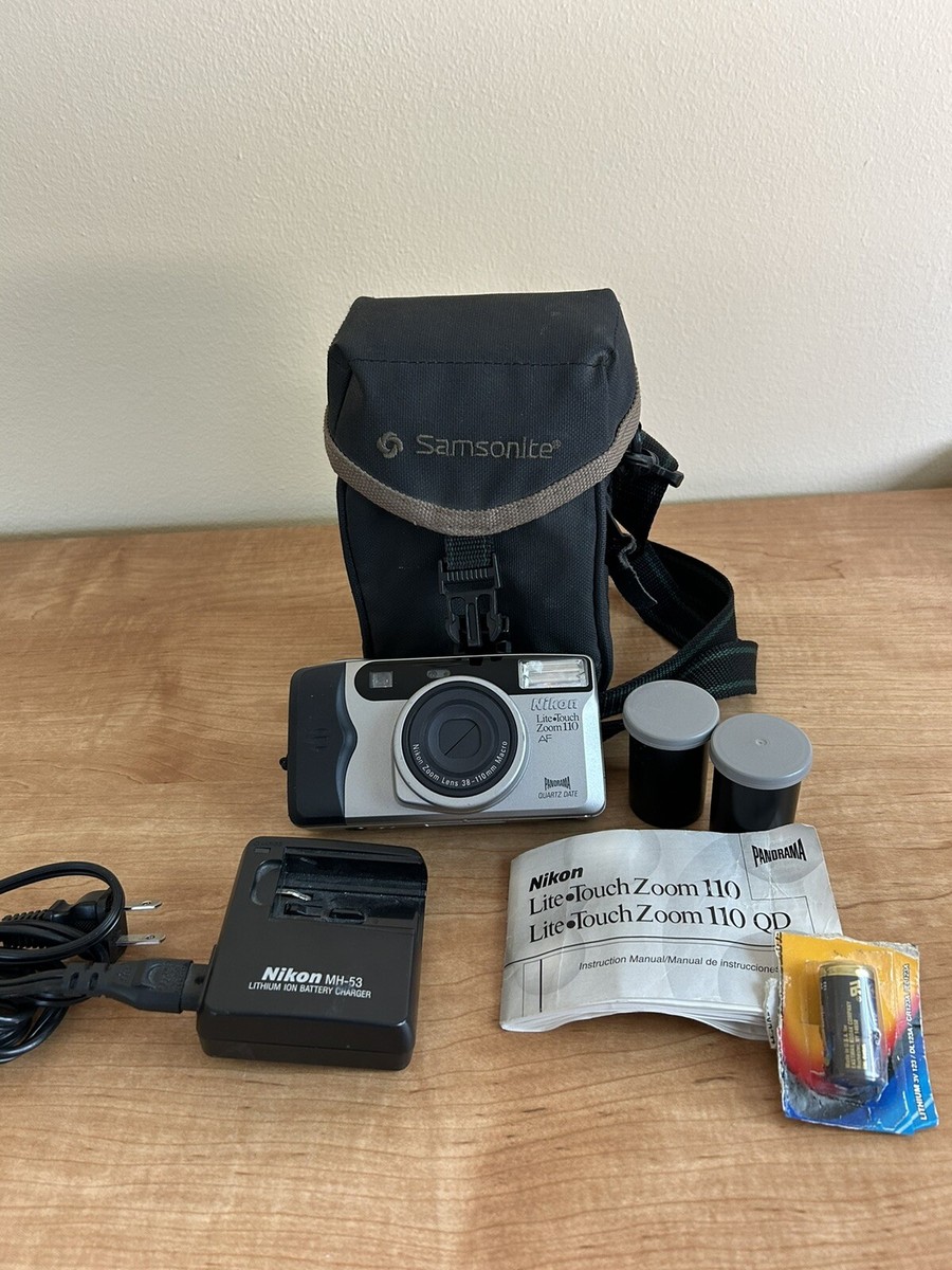 NIKON Lite-Touch Zoom 110AF Panorama Quartz Camera with Case and